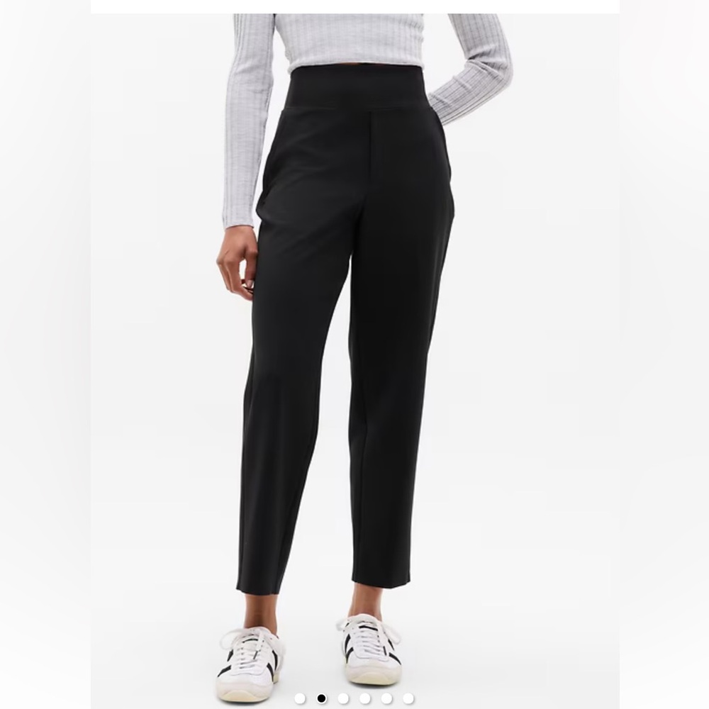 Athleta Black Slim Tailored High-Waist Pants